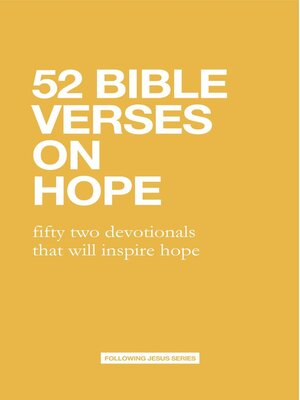cover image of 52 Bible Verses On Hope